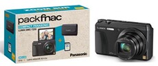 Appareil photo compact Panasonic Pack Fnac : Lumix DMC-TZ55 WiFi, Noir + Etui + Carte mémoire SD 8 Go