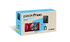 Pack Fnac Canon Ixus 165 Rouge + Etui + Carte mémoire SD 8 Go