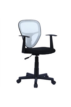 fauteuil de bureau idimex chaise de bureau pour enfant studio, noir et blanc