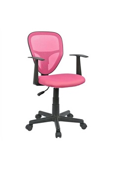 fauteuil de bureau idimex chaise de bureau pour enfant studio, rose