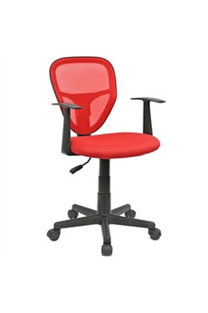 fauteuil de bureau idimex chaise de bureau pour enfant studio, rouge