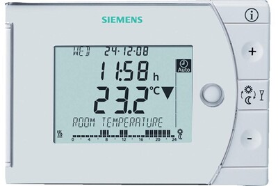 Thermostat et programmateur de chauffage Siemens Thermostat ambiance digital hebdomadaire radiocommandé rev24rf/set-xa