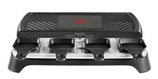 Raclette grill plancha 8 coupelles RE459812 1100 W Noir