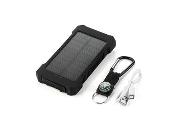 batterie externe solaire pour samsung galaxy s8 smartphone tablette chargeur universel power bank 4000mah 2 port usb