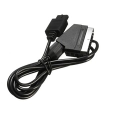 Câble péritel AV RGB Scart pour Nintendo GameCube, N64 et Super Nes - PAL- 1,80 mètre - Straße Game