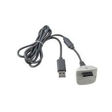 Accessoire pour manette GENERIQUE Câble USB chargeur pour manette Microsoft Xbox 360 - 1,5 mètre - Gris - Straße Game ®