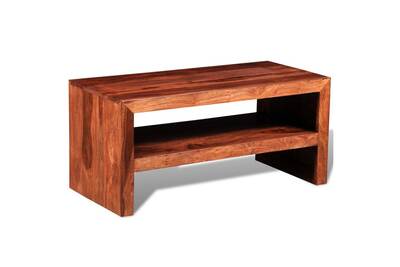 Meuble Tv Vidaxl Table D Appoint Et Support Tv Bois Massif De