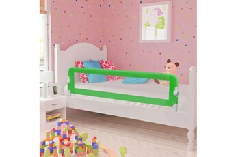 Barrière de lit bébé Vidaxl Barrière de lit pour enfants 150 x 42 cm vert