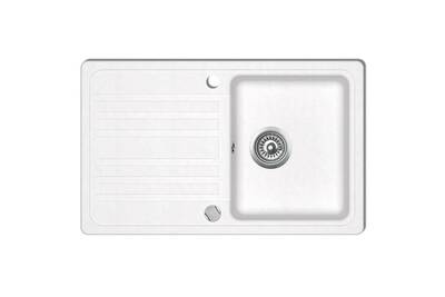 Eviers Vidaxl Evier De Cuisine Reversible A 1 Bac En Granite Creme