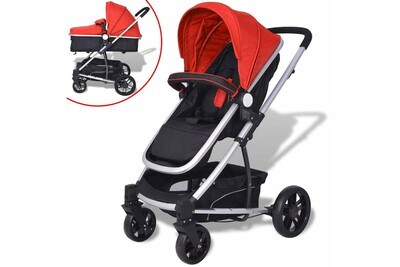 Poussette 3 Roues Vidaxl Poussette Landau Bebe 2 En 1 Aluminium Rouge Et Noir Darty Poussette 3 Roues Vidaxl Poussette Landau Bebe 2 En 1 Aluminium Rouge Et Noir Darty