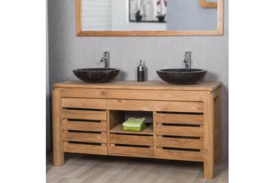 Meuble Salle De Bain Wanda Collection Meuble De Salle De Bain En Teck Zen Double Vasque 145cm Darty Meuble Salle De Bain Wanda Collection Meuble De Salle De Bain En Teck Zen Double Vasque 145cm Darty
