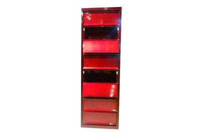 Caisson De Bureau Phsa Meuble A 8 Clapets En Metal Vernis Rouge Darty Caisson De Bureau Phsa Meuble A 8 Clapets En Metal Vernis Rouge Darty