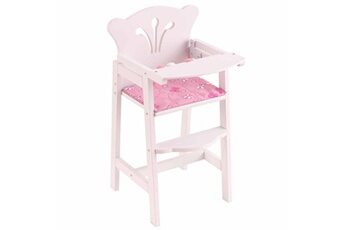 Accessoire poupée KIDKRAFT Chaise haute de poupée lil' 34,3 x 31 x 57,8 cm blanc 61101
