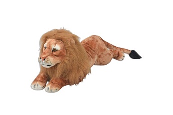 Peluches GENERIQUE Poupées, coffrets et figurines gamme amman lion en peluche marron xxl