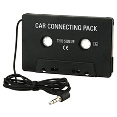 Universel Adaptateur Vshop autoradio / cassette / AUX fiche jack 3,5 mm pour iPod, iPhone, baladeur, lecteurs MP3, de CD, de MD ou de DAT, téléphones