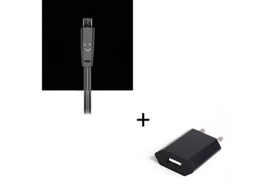 Chargeur Portable Oem Pack Chargeur Pour Samsung Galaxy Tab A Smartphone Micro Usb Cable Smiley Led Prise Secteur Usb Android Connecteur Noir Darty