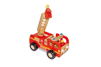 Autre jeux éducatifs et électroniques LEGLER Jeu en bois - camion de pompiers - legler 8509