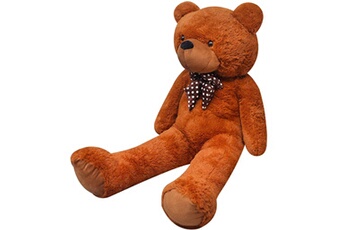 Peluche GENERIQUE Poupées, coffrets et figurines ligne nicosie ours en peluche 200 cm marron