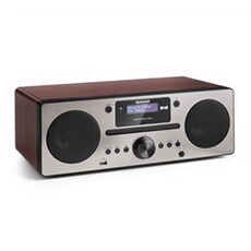 Harvard Micro chaîne DAB+ tuner radio FM lecteur CD Bluetooth USB -marron