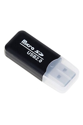 Lecteur carte mémoire CABLING ® Clé USB 2.0 Lecteur Adaptateur Micro Carte  SD - Noir