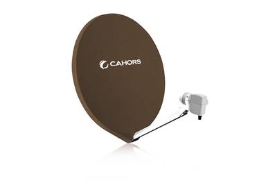 Antenne satellite CAHORS Parabole satellite smc fibre 70 cm hd marron  antenne smc composite 0140901 | Darty