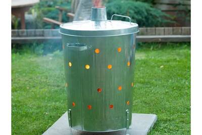 Composteur Nature Incinerateur De Jardin Rond En Acier Galvanise