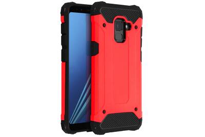 coque galaxy a8 2018 rouge