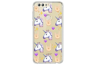 تقويم رمادي Coque huawei p smart licorne emojii unicorn cute kawaii coeur transparente
