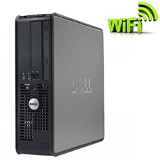 Ordinateur Optiplex 755 SFF - Gris - Intel Core 2 Duo E6550 / 2.33 GHz - RAM 2 Go - HDD 250 Go - CDRW / DVD - Gigabit Ethernet - Wifi - Windows Vista