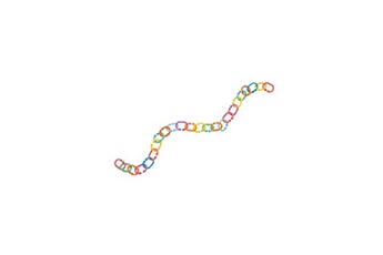 Balle, jouet sensoriel PLAYGRO Playgro chaîne de poussette anneaux en liens loops