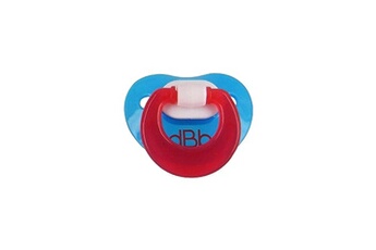 Sucette bébé Dbb Remond Dbb remond lot de 2 sucettes physiologiques 2eme âge caoutchouc avec anneau - rouge et bleu marine
