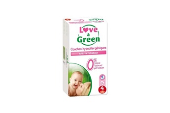 Couche bébé Love & Green Love & green - couches ecologiques hypoallergéniques 0% t4 x46