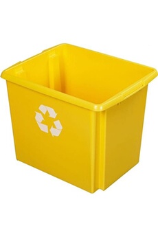 lampe de lecture sunware - boite de recyclage nesta box 45 litres jaune