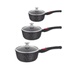 SERIE 3 CASSEROLES 16-18-20 CM COUV. FONTE D'ALUMINIUM ® – FRANCE SERIE 3 CASSEROLES 16-18-20 CM COUV. FONTE D'ALUMINIUM ® – FRANCE