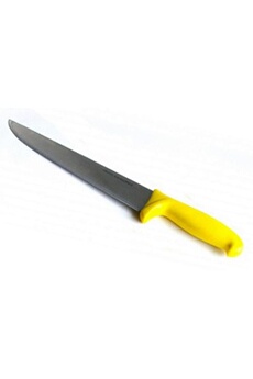 couteau generique couteau pradel manche jaune du boucher lame 27 cm ref 211651