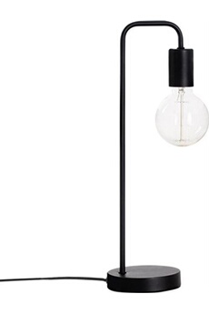 lampe à poser atmosphera - lampe de table industrielle en métal - noir