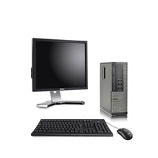 Pc Optiplex 7010 SFF + Ecran 19'' - Noir - Intel Core i5-3470 / 3.20 GHz - RAM 8 Go - HDD 250 Go - DVD - Gigabit Ethernet - Ubuntu - Linux