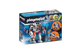 Playmobil PLAYMOBIL 9251 chef de la spy team avec robot mech, playmobil city action