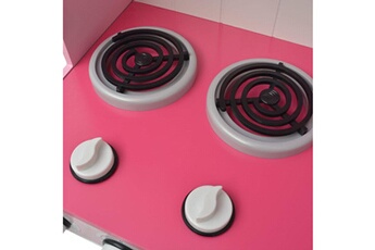 Cuisine enfant Vidaxl Cuisine jouet 82 x 30 x 100 cm bois rose et blanc