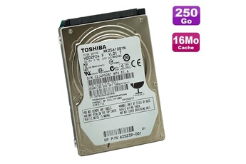 Disque Dur Pc Portable 250Go Sata 2.5' Toshiba Mk2561Gsyn 7200Rpm 16Mo