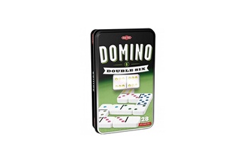 Loto mémo et domino Tactic Domino double 6 boite metal