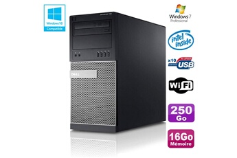 Pc De Bureau Dell Pc Tour Dell Optiplex 790 Intel G630 2,7Ghz 16Go Disque 250Go Dvd Wifi Win 7
