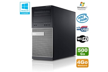 PC De Bureau Dell PC Tour Dell Optiplex 790 Intel G630 2,7Ghz 4Go Disque 500Go Dvd WiFi Win 7