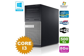 PC De Bureau Dell PC Tour Dell Optiplex 790 Intel Core I3 3.1Ghz 8Go 500Go Dvd WiFi Win 7