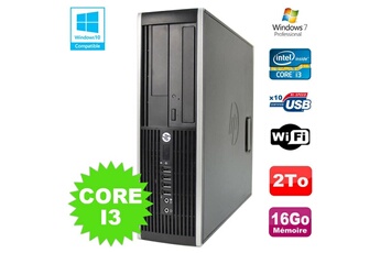 PC De Bureau HP PC HP Elite 8200 Sff Intel Core I3 3.1Ghz 16Go Disque 2To Dvd WiFi W7