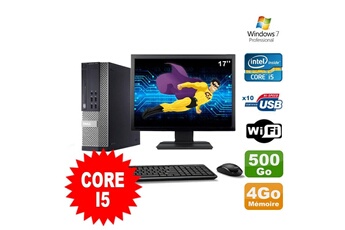 PC De Bureau Dell Lot PC Dell Optiplex 990 Sff i5-2400 3.1Ghz 4Go 500Go Dvd WiFi W7 + Ecran 17"
