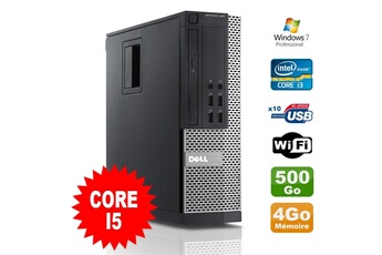 PC De Bureau Dell PC Dell Optiplex 990 Sff i5-2400 3.1Ghz 4Go Disque 500Go Dvd WiFi W7