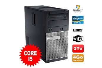 Pc De Bureau Dell Pc Tour Dell Optiplex 3010 Mt Intel I5-2400 Graveur 4Go 2000Go Hdmi Wifi W7