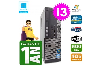 Pc De Bureau Dell Pc Dell 790 Sff Intel I3-2120 Ram 4Go Disque 500Go Dvd Wifi W7