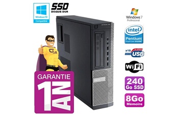 Pc De Bureau Dell Pc Dell 790 Dt Intel G630 8Go Disque 240Go Ssd Graveur Wifi W7